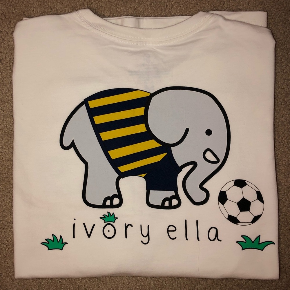 Ivory Ella Soccer Long Sleeve T-shirt